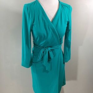 Diane Von Furstenberg Wrap Dress Sz 4 Green